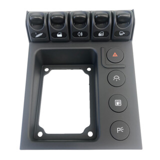 Tunnel shifter plate with buttons and switches